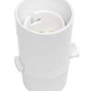 HPM 310/10WE Switched Lamp Holder 10mm Thread White