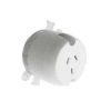 Single surface socket 3p 10a 250v white HANSS310WH