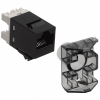 Cat 6 utp rj45 sl jack t568a/b blk KRO9-1375055-2