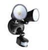 20w led dbl spot wall light bl w/sensor LEDRCH20CCT3P-04