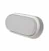 Robus RHV1230-01 OHIO 12W IP54 OVAL BULKHEAD, 3000K, c/w WHITE and BLACK TRIMS
