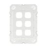 Arteor 6 gang grid only c/wout mech wht LEGAR770/6GOWE