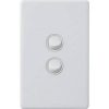 Legrand ED770/2WE 2 Gang Dedicated Plate Switch, White, 16A, 230-240VAC