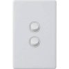 Legrand ED770/2WE 2 Gang Dedicated Plate Switch, White, 16A, 230-240VAC