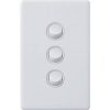 Legrand ED770/3WE 3 Gang Dedicated Plate Switch, White, 16A, 230-240VAC