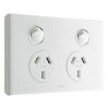 Legrand ED777WE Legrand E-Ded-Series 3 Pin General Purpose Outlet Socket Switch, 230/240VAC, 10A, White