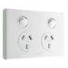 Legrand ED777WE Legrand E-Ded-Series 3 Pin General Purpose Outlet Socket Switch, 230/240VAC, 10A, White