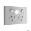 Legrand ED777XWE Legrand E-Ded-Series 3 Pin General Purpose Outlet Socket Switch With Extra Functional Hole, 230/240VAC, 10A, White