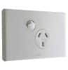 Legrand ED787/15WE Legrand E-Ded Series 3 Pin General Purpose Outlet Socket Switch With Safety Shutter, 230/240VAC, 15A, White