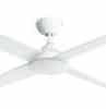 Legrand RCF12H4WE 1200mm (48") INSPIRE 4 Blade Ceiling Sweep Fan With Wall Switch White