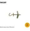 Spring togg cup hook 3inx3/16in zinc plt MAC0700