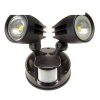 DOUBLE SPOTLIGHT WITH SENSOR BLACK BODY