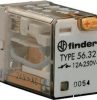 NHP 56320054240VAC Mini Power Relay 12A 2 C/O 240V AC Coil w/Pb+Led+Mi