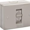 NHP NLSW116L Weatherproof Surface Switch 1 Gang 1 pole 2 way 16A 250V AC IP66 - Large