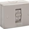 NHP NLSW116L Weatherproof Surface Switch 1 Gang 1 pole 2 way 16A 250V AC IP66 - Large