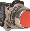 Pushbutton flush metal red 1n/c 22.5mm NHPD7MF4MX01