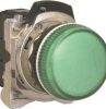 Pilot light operator metal green lens NHPD7MP3