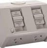 Gpo w/p ip53 s/mount double 10a 250v NHPNLGPO10D