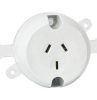Plug base 10a 3 pin 240v OMEPB1