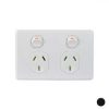 Power Point Switched 2 Gang 10A 250V