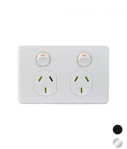 Power Point Switched 2 Gang 10A 250V 1 Power Point Switched 2 Gang 10A 250V