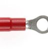 Ring terminal red 4mm stud dbl grip CABRT1.25-4DG