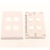 Light switch 4 gang plate only RVLS4P