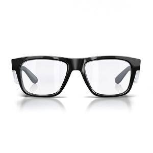 Fusions safe glasses blk frame clr lens SAFFBC100 1 Fusions safe glasses blk frame clr lens SAFFBC100