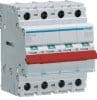 Main switch isolator 63a 4p red toggle HAGSBR463