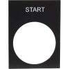 Legend plate start black 30x40 for 22mm SCHZB2BY2303