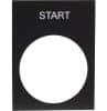 Legend plate start black 30x40 for 22mm SCHZB2BY2303