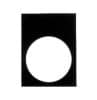 Legend plate west black 30x40 for 22mm SCHZB2BY23WE