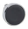 P/button oper flush s/r black 22mm metal SCHZB4BA2