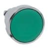 P/button oper flush s/r green 22mm metal SCHZB4BA3