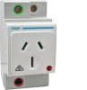Gpo din sckt outlet 15a dbl ple auto HAGSNO15DA