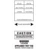 Self laminat test tag white except nsw MMSSLW