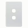 Switch Plate Vertical 2 Gang (Less Mech)