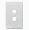 Switch Plate Vertical 2 Gang (Less Mech)