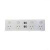 Trader PU4X4 Puma 4 Sockets Double Pole X 4 Usb S Integrated