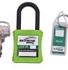Dielectric padlock nylon green CABULO-ES-DEL-KD-GN