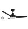 Stanza 48in 3 blade ceilingfan black wit VENSTA1203BL-L