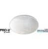 White glass panel round fascia to suit a VENABGGP250WH-RD