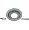 Airbus 250 - 250mm silver round grille o VENABGLED250SS-RD