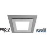 Airbus 200 - 200mm silver square grille VENABGLED200SS-SQ
