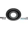 Airbus 250mm m/blk rnd grille + 14w led VENABGLED250BL-RD