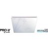 White glass panel square fascia to suit VENABGGP250WH-SQ