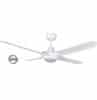 Spyda 56in 4b ceiling fan s/wht + led lt VENSPY1424WH-L