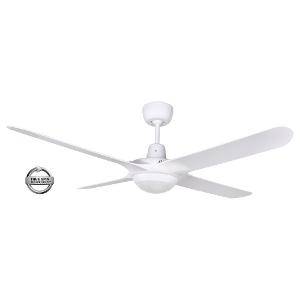 Spyda 50in 4b ceiling fan s/wht + led lt VENSPY1254WH-L 1 Spyda 50in 4b ceiling fan s/wht + led lt VENSPY1254WH-L