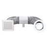 Shower light & exhaust 150mm+kit+10w led VENVEDLKWH