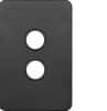 Silhouette 2g switch plate no mech mb HAGWBSSP2-MB